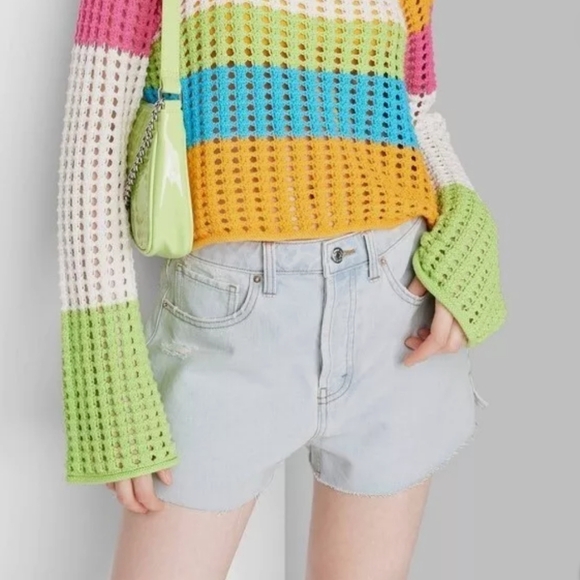 wild fable Pants - Wild Fable Super High-Rise Cutoff Shorts